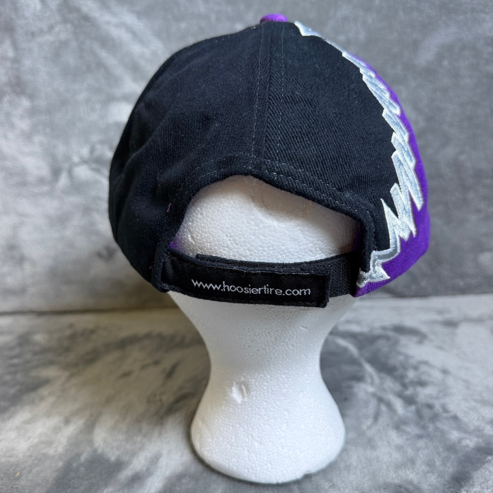Hoosier Racing Tire Hat Purple Black Embroidered Racing Cap Design Dynamix - Picture 3 of 9